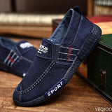 Niulatu on Men's Casual Shoes Rubber Solid Mens Canvas Shoes Lightweight Waterproof Male Flat Casual Sneakers DJSE