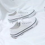 Niulatu New Korean Style Ulzzang Daisy Canvas Shoes for Women 45 White Black Yellow Green Purple Color sneakers women DJSE