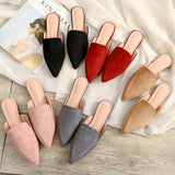Niulatu 2025 Autumn Woman Mules Without Heels Half Slippers Sandalias Loafers Ballet Flats Zapatos Mujer Calzado Women Shoes 33 DJSE