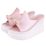 Niulatu Sexy Women Platform Sandals Summer Slippers Peep Toe Thick Heel Slippers Slides Ladies Wedges Shoes Zapatos Mujer DJSE
