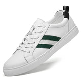 Niulatu New Mens Leather Casual Shoes White Tenis Footwear for Men Fashion Comfortable Autumn Male Flats Slip on Man Loafers Shoe DJSE