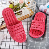 Niulatu Women Indoor EVA Non-slip Hotel Summer Slippers Couple Unisex Bathroom Home Slippers Soft Hallow Flat Shoes for Female DJSE