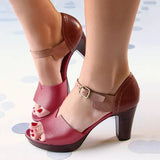 Niulatu Heel Ankle Strap Elegant Shoes Working Daily Shoes DJSE