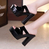 Niulatu Summer Heeled Slippers Ladies Shoes for Women Sandals 2025 Outside Women's Rubber Slipper Female Platform Sandal 3243 DJSE
