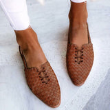Niulatu Pointed Toe Women Muller Shoes Shoes Low Heels Back Strap Loafers Shallow Mouth Buckle Casual Female Shoes DJSE