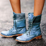 Niulatu Women Casual Motorcycle Boots Women Genuine Leather Ankle Boots Warm Ladies Fashion Winter Shoes DJSE