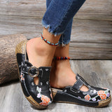 Niulatu For Women Buckle Design Fashion Comfy Casual Chunky Sandal Bohemia Platform Wedges Shoes Woman 2025 Brand New DJSE