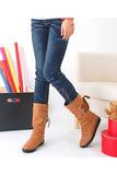 Niulatu Models Large Size Women's Shoes Belt Buckle In The Tube Boots After The Strap Flat Riding Women's Boots DJSE