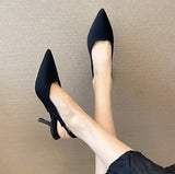 Niulatu Spring Slingback Sandals Women Half Wrap Pointy Toe Designer High Heel Shoe Elegant Pleated Pumps Party Dress Mujer DJSE