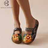 Niulatu For Women Buckle Design Fashion Comfy Casual Chunky Sandal Bohemia Platform Wedges Shoes Woman 2025 Brand New DJSE
