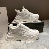 Niulatu Women Platform Chunky Sneakers Designers Fashion Brand Casual Shoes Woman Tennis Basket Female Summer Vulcanized Shoes 2025 DJSE