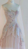 Niulatu StraplessTulle Ball Gown Beaded Shiny Prom Dress Pink Sweet 16 Dress HZ1110