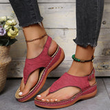Niulatu Summer Women Strap Sandals Women&#39;s Flats Open Toe Solid Casual Shoes Rome Wedges Thong Sandals Sexy Ladies Shoes DJSE