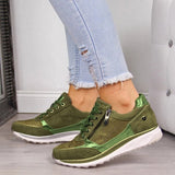 Niulatu Thick Bottom Sneakers For Women Wedge Sneakers Breathable Light Weight Sequined Shake Vulcanized Shoes Fashion Girls 2025 DJSE