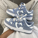 Niulatu Women Sneakers Casual Shoes Breathable Women's Vulcanize Shoes Ladies Flats Youth Trend Sport Shoes For Women Men 44 DJSE