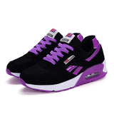 Niulatu Women Air Cushion Sports Shoes Outdoor Running Lace Up Ladies Shoes Woman Sneakers Tenis Feminino Casual Flats DJSE