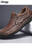 Niulatu Leather Shoes Men Loafers Cow Leather Male Footwear Flat Soft Leather Mens Driving Shoes Plus Size 45 A4817 DJSE