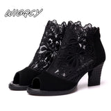 Niulatu Peep Toe sandals sexy heels single shoes women shoes in Europe and America 2025 spring and summer gauze mujer DJSE