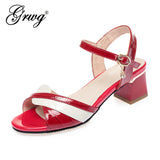 Niulatu Women Sandals 2025 High Heels Summer Genuine Leather Ladies Sandals Shoes Women Heels Chaussure Femme Outdoor Summer Footwear DJSE