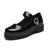 Niulatu Platform Lolita Shoes Women Fashion Lace Up 2025 Women Casual Mary Jane Shoes Ladies Leather Shoes Zapatillas Mujer DJSE