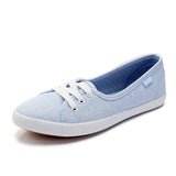 Niulatu Women Lace Up Canvas Flat Autumn Loafers Female Breathable Solid Comfortable Lazy Shoes Ladies Fashion Sneakers Casual Footwear DJSE