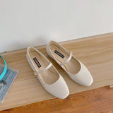 Niulatu Shoes New Spring Thick Heel Square Toe Shallow Mouth Single Shoes Women Wild Fairy Style Mary Jane Shoes DJSE