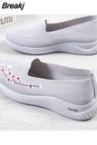 Niulatu Women Flats Shoes Fashion All-match Female Sneakers Soft Comfort Walking Shoes Lightweight Breathable DJSE