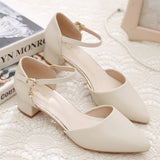Niulatu Women Shoe Designer Pump Square Heel for Summer Dancing Party Wedding Sandal Chaussure DJSE