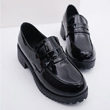 Niulatu Lolita Girl Women Maid Shoes Round Toe lolita Shoes Japanese JK High School Uniform Kawaii Anime Cosplay low Heel shoes DJSE