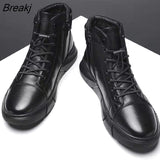 Niulatu New High Top Work Shoes for Men Platform Ankle Boots Fashion Quality Boots Outdoor Booties Zapatos De Hombre DJSE