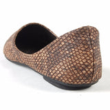 Niulatu and American style Snake Texture Plus size Pointed toe Women Single Casual Flats Dancing KvollshoesE520 DJSE