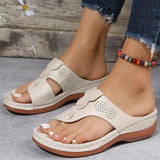 Niulatu Women Sandals Soft Bottom Summer Shoes For Women Wedge Heels Sandalias Mujer Beach Slippers Women Flip Flops Summer Sandals DJSE