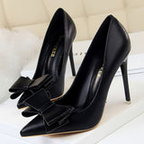 Niulatu Shoes Bow-knot Pumps Women High Heels 2025 Fashion Women Heels Lady Stiletto Shoes Wedding Shoes Classic Pumps Footwear DJSE