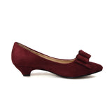 Niulatu knot shoes woman spike heels shallow wine red pointed pumps spring autumn slip-on PU shoes for women FT188 DJSE