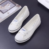 Niulatu Women Shoes Shoes Comfortable Shoes Slip-on Korean Tide Students Set Foot Flat Shoes Flat Heel Summer Round Toe Casual DJSE