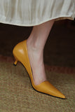 Niulatu Mujer Pointy Low Heel Women Shoes 2025 New Spring Single Shoe A Foot Off Fashion Shallow Mouth Women Shoes Tacones DJSE