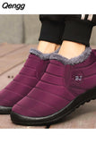 Niulatu Men Boots 2025 Waterproof Winter Shoes for Men Slip On Ankle Boots Keep Warm Solid Color Snow Winter Boots Botas Hombre Zapatos DJSE