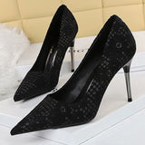 Niulatu Shoes Fashion Women Pumps Sequin Cloth Pumps Women Shoes Stiletto High Heels Wedding Shoes Women Heels Plus Size 42 43 DJSE