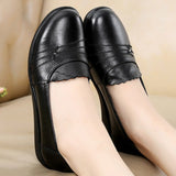 Niulatu Genuine Leather Flats Ladies Loafers Big Size 41 42 Women Falts 2025 New Spring Female Casual Flats Soft Woman Shoes DJSE