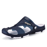 Niulatu Summer Men's Slippers Clogs Slip-On Garden Shoes Breathable Man Sandals Plus Size Male Beach Shoes Flip Flops Quick Dry DJSE