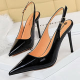 Niulatu Shoes Patent Leather Woman Pumps Kitten Heels Occupation OL Office Shoes Classic Pumps Plus Size 35-43 Shoes Women Heels DJSE