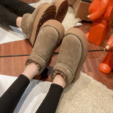 Niulatu Women's Boots Wool Anti-skid Snow Boot Women's Mini Short Boots Warm Winter Thickened Women's Shoes Botas Mujer Ladies DJSE