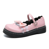Niulatu women japanese sweet pink cosplay shoes kawaii shoes women lolita sneakers cute shoes kawaii zapatilla mujer 2025 DJSE