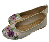 Niulatu Women's Flats Flower Slip on Cotton Fabric Linen Comfortable Old Peking Ballerina 2025 Shoes Sapato Feminino DJSE