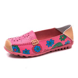 Niulatu Women shoes 2025 fashion sneakers women ballet flats ladies shoes leather casual Solid Slip on Flat shoes woman Footwear DJSE