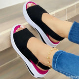 Niulatu Women Shoes Summer 2025 Breathable Wedges Sneakers Shoes Women Plus Size Shoes Women Trainers Flat Vulcanize Shoes Sport Sandals DJSE