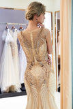 Niulatu Long Mermaid Jewel Beading Sequins Evening HZ1007