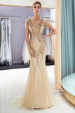 Niulatu Long Mermaid Jewel Beading Sequins Evening HZ1007