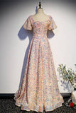 Blush Sequins A-line Long Party HZ0308