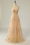 Princess Champagne A-line Embroidered Formal HZ0308